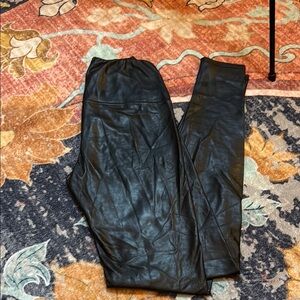 Wilfred Black Faux Leather Leggings